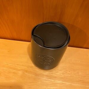 Starbucks Black Iridescent Coffee Mug with Lid NWT